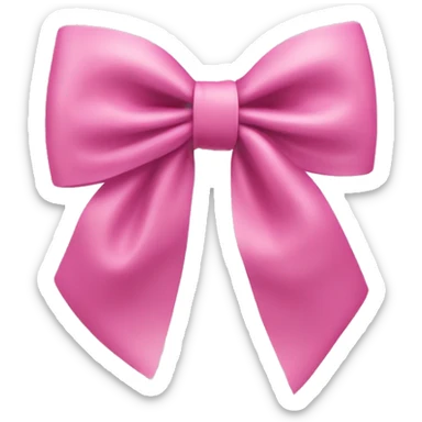 Coquette bow pink sticker