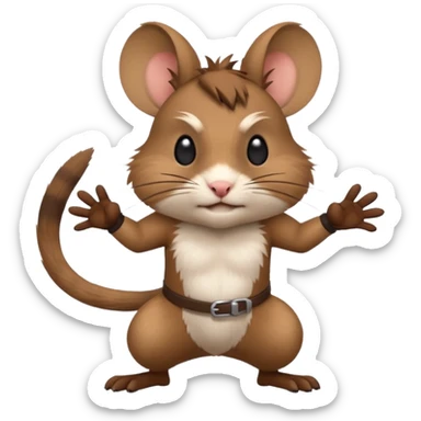 Degu playing brawlstars sticker
