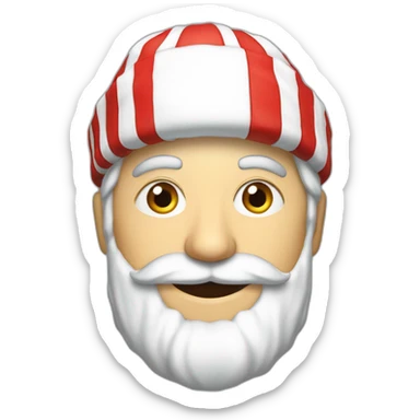 Cyril lignac avec un bonnet de père-noël sticker