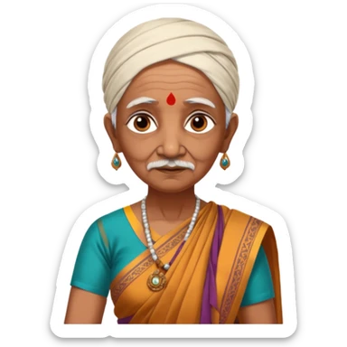 Gandhiburhi female 74 yrs old Indian revolutionary Matangini hazra sticker