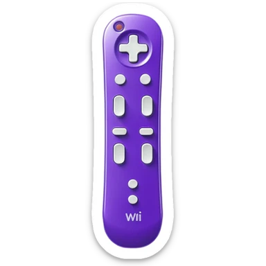 purple wii remote sticker