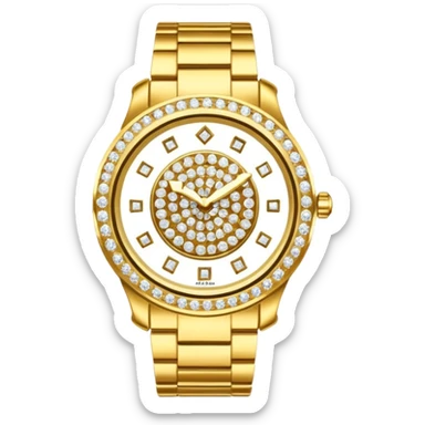 Crie um relógio de pulso cravejado de diamantes  sticker