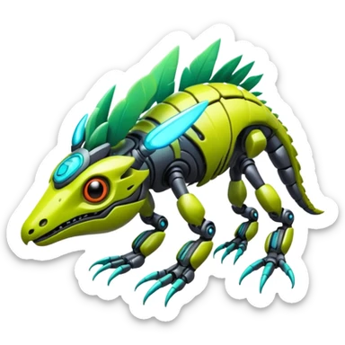 exotic tropical cyber-Sleuth-Loyd-Garmaddon-Litten-Linoone-Noibat-Fakémon-Pokémon-Vernid-creature sticker