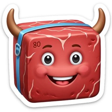 a box of Steak-umm frozen beef, with a cartoon steak mascot sticker