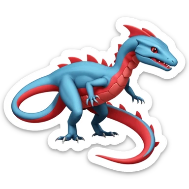Heliolisk-Salamence-Salandit-Seviper-Cyclizar-Genesect-Pokémon, full body sticker