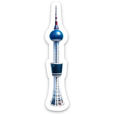 ​Cinematic Realistic N Seoul Tower, depicted in brilliant daylight as a slender, single-column tower rising from a modern cityscape, crowned by a sleek cylindrical observation deck offering panoramic views over Seoul, with crisp glass and steel surfaces reflecting clear blue skies and subtle architectural details that capture its futuristic elegance, sticker