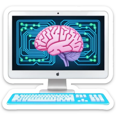 I need an emoji for Slack that ilustrates Artificial Intelligence (AI) si I can flag/tag pull requests and messages that are generated with AI for colleagues to know that they need to pay attention !
What is most descriptive for AI pull request ?

Make it animated and as large as possible  sticker