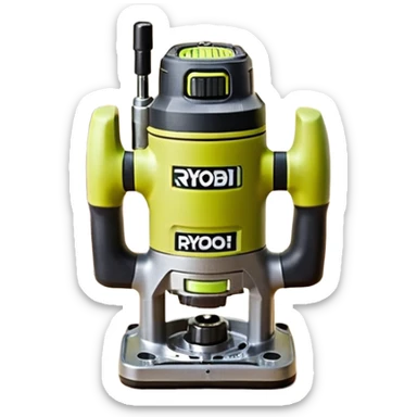 ONE+ 18V Cordless Compact Fixed Base Router RYOBI with gray with battery sticker