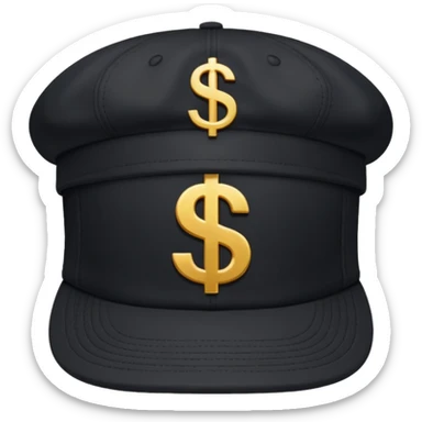 boné com simbolo de $ hype sticker