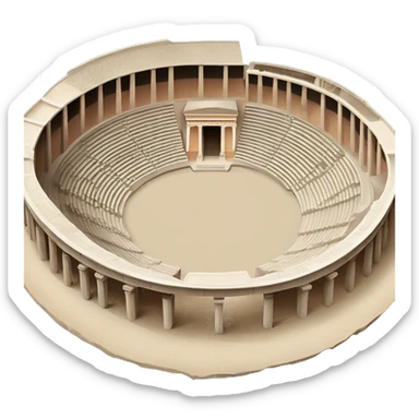 Ancient Greek Epidauros theatre sticker