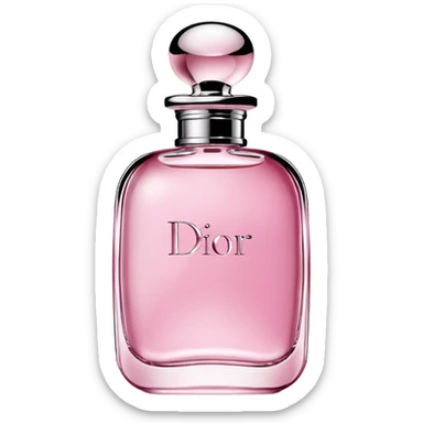 Pink Dior perfume sticker