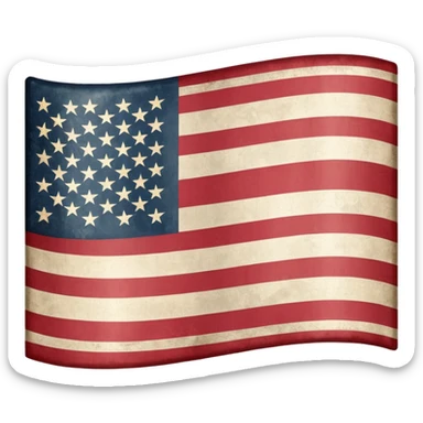 The United States flag with a swastika symbol replacing the stars sticker