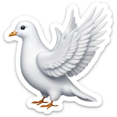 paloma blanca de la paz  sticker