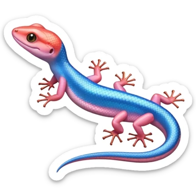 pink skink sticker