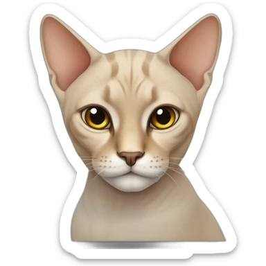 cat canadian sphinx sticker