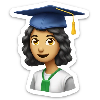 Student’s cap with énergie sticker