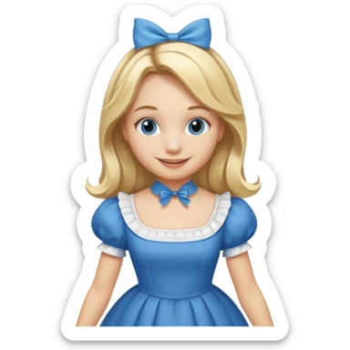 MAKE A ALICE AND THE WONDER LAND EMOJI sticker