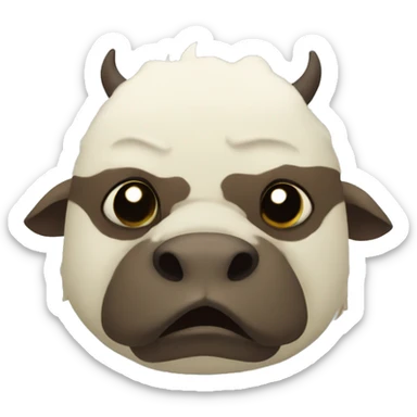 Appa from avatar the last airbender animated series sticker