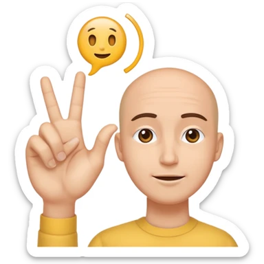 Fais-moi demain coller les unes à côté des autres. La première main gauche le pouce, l’index, majeur sont levé alors que l’annulaire et auriculaire sont repliés. Reproduit la même chose pour la main droite. sticker