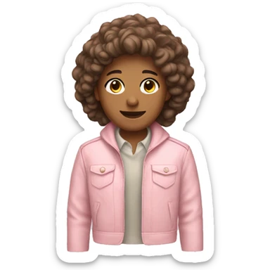 pastel pink jacket sticker