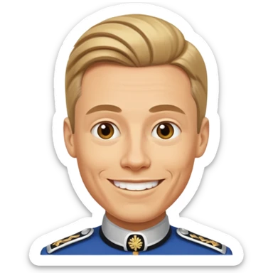 realistic Alexander Stubb, ruler of Finland sticker