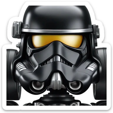 Hot wheels Hot rod Star Wars Death trooper racing car  sticker