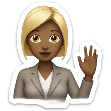 woman-with-hand-over sticker