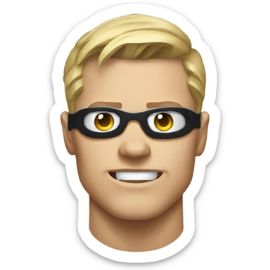 Hawkeye Comics face  image sticker