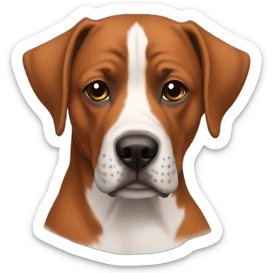 Staffordshire terror orange brown with black nose no white sticker