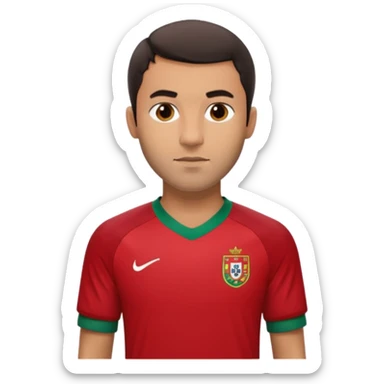 Nuno Mendes, Portuguese footballer, with Portugal jersey sticker