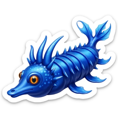 Glaucus atlanticus blue dragon sea slug sticker