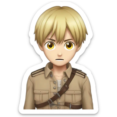 Eren, attack on titan  sticker
