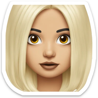 Bebe Rexha from Baby I’m Jealous, hyper realistic.  sticker