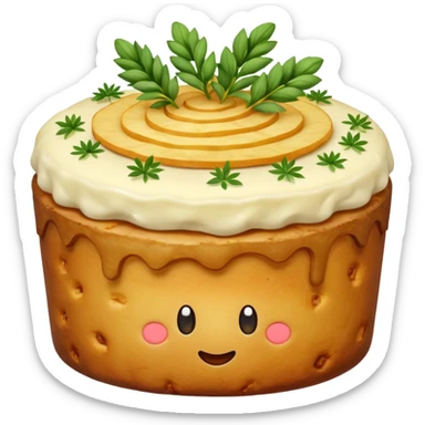 cake made of potatoes sticker