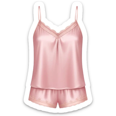 Powder pink camisole pajam sticker
