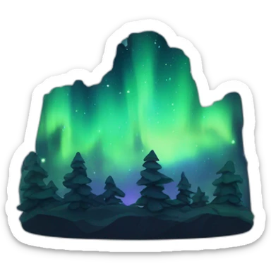 aurora boreal sticker