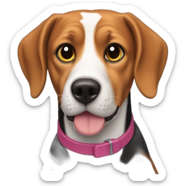 Beagle named Broadway sticker