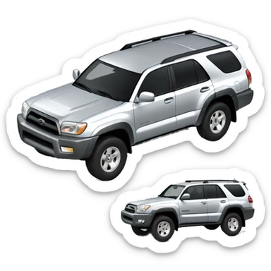 Toyota 4Runner 2004 silver sticker