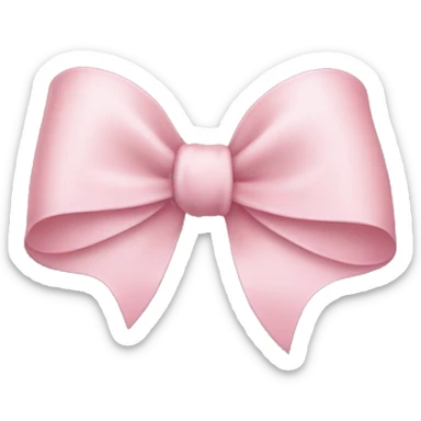 Light pink bow sticker