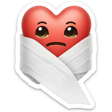 Heart with bandage  sticker