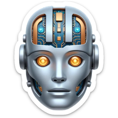 I need an emoji for Slack that ilustrates Artificial Intelligence (AI) si I can flag/tag pull requests and messages that are generated with AI for colleagues to know that they need to pay attention !
What is most descriptive for AI pull request ?

Make it animated and as large as possible  sticker
