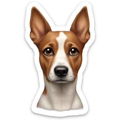 realistic indoor dog portrait sticker