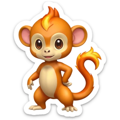 Chimchar full body sticker