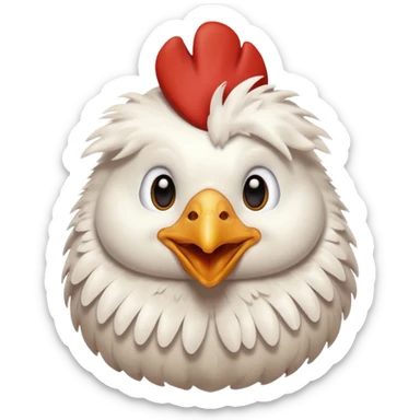 Chiken happy  sticker