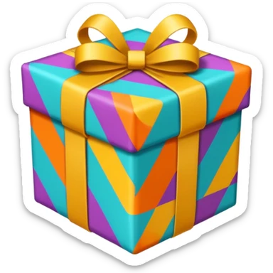 I want to generate a 3d image of a gift sticker