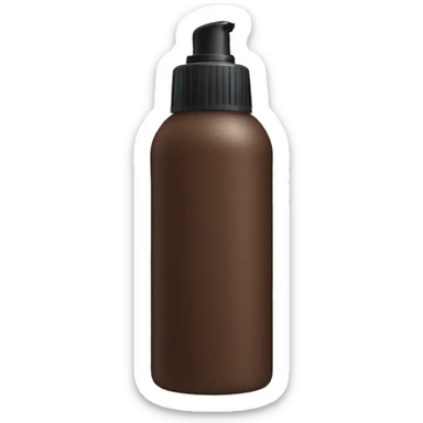 hair mousse in a faceless bottle sticker