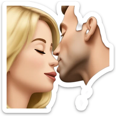 Emmanuel Macron kiss Brigitte sticker