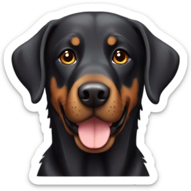 labrador crossed with beauceron sticker