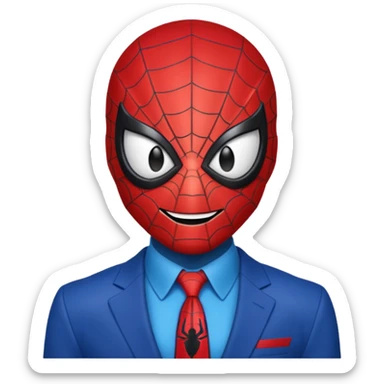 Spiderman emoji sticker
