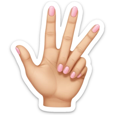 Like the middle finger flipping off emoji but with the pinky finger only (pinky finger flipping off) sticker
